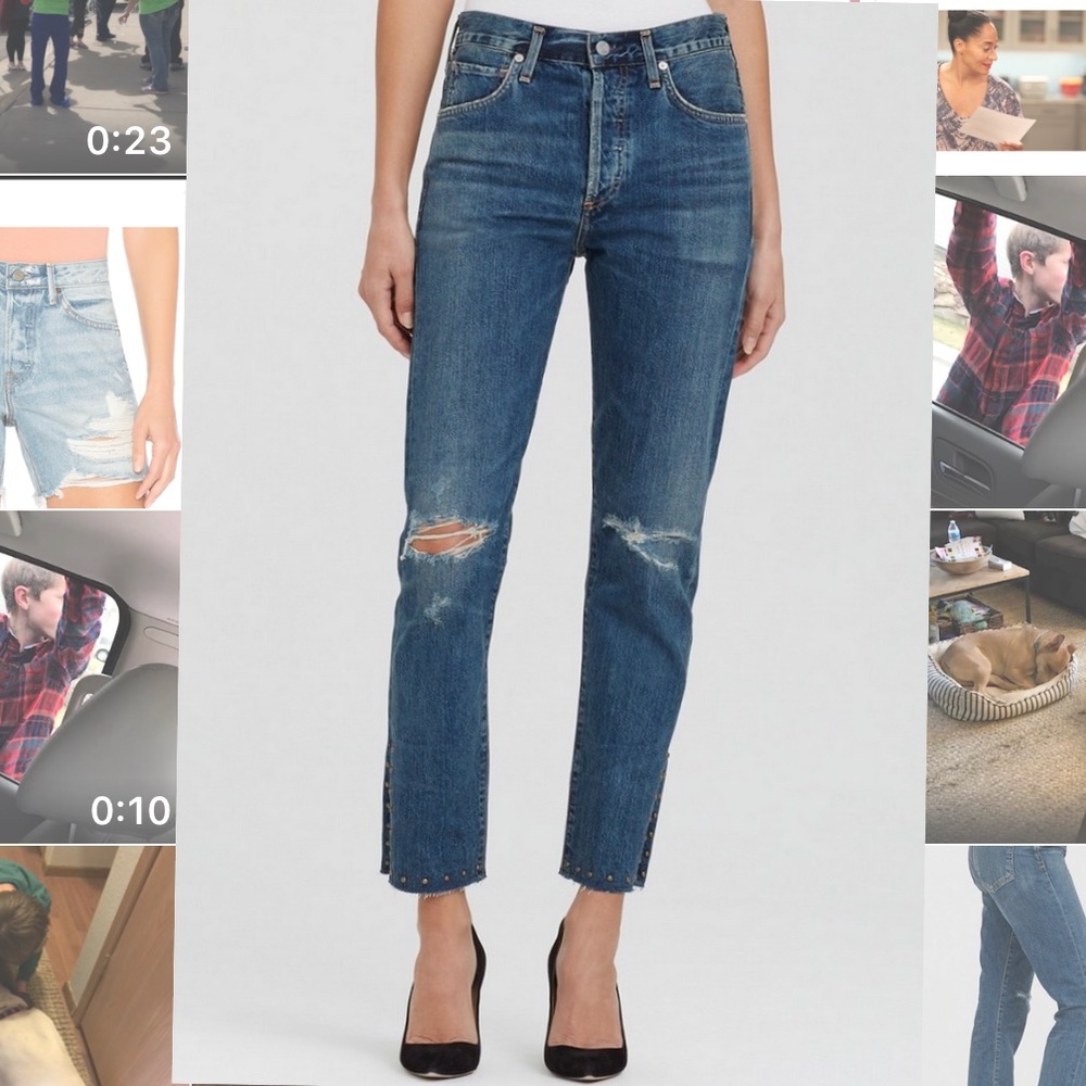 Citizens of Humanity studded Liya high rise